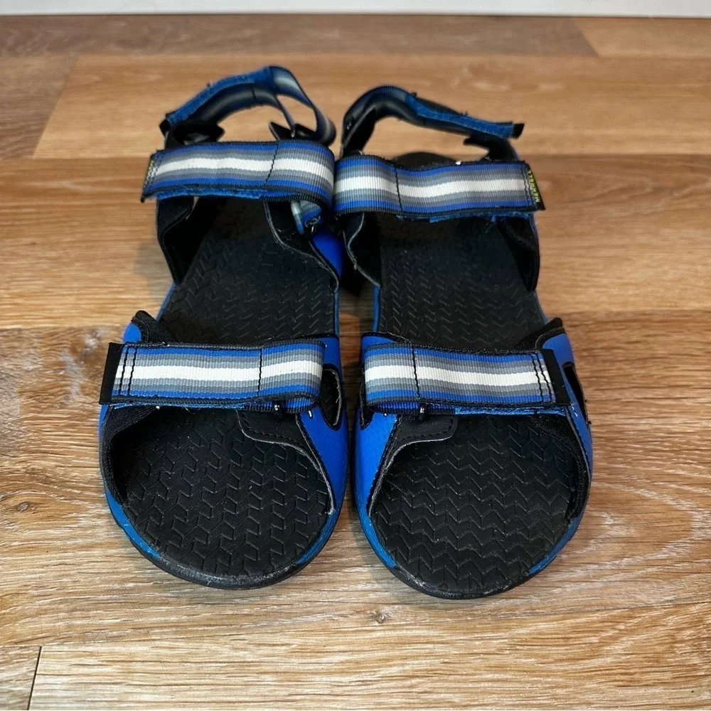 Merrell Hydro Blaze Blue Hook-and Loop Boys Sandals, Size 7